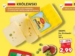 Kaufland SIERPC Ser Królewski light 100 g oferta