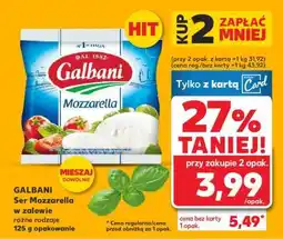 Kaufland GALBANI Ser Mozzarella w zalewie różne rodzaje 125 g opakowanie oferta
