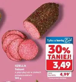 Kaufland GZELLA Salami z papryką lub w ziołach prowansalskich 100 g oferta