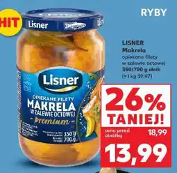 Kaufland LISNER Makrela opiekane filety w zalewie octowej oferta