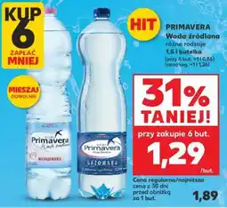 Kaufland PRIMAVERA Woda źródlana różne rodzaje 1,5 l butelka oferta