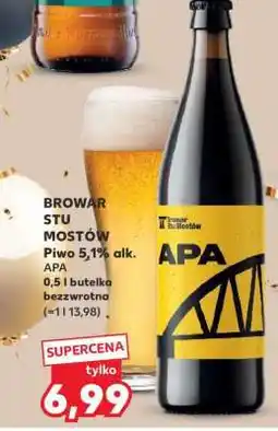 Kaufland BROWAR STU MOSTÓW Piwo 5,1% alk. APA oferta