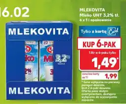 Kaufland MLEKOVITA Mleko UHT 3,2% tł oferta