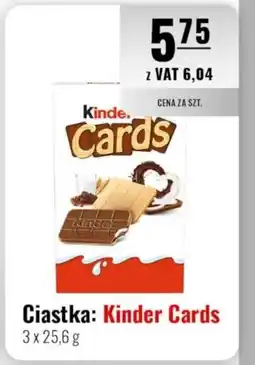 Eurocash Ciastka: Kinder Cards oferta