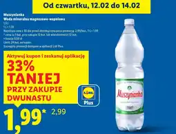 Lidl Muszynianka Woda mineralna magnezowo-wapniowa oferta
