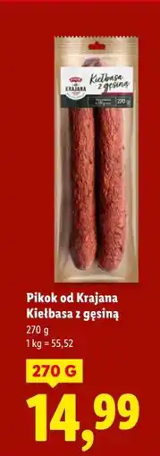 Lidl Pikok od Krajana Kiełbasa z gęsiną oferta