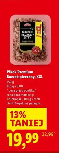 Lidl Pikok Premium Boczek pieczony, XXL oferta
