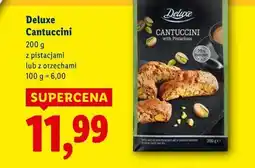 Lidl Deluxe Cantuccini z pistacjami lub z orzechami oferta