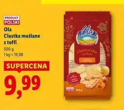 Lidl Ola Ciastka maślane z toffi oferta