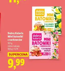 Lidl Dobra Kaloria Mini batoniki z nerkowców oferta