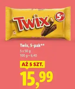 Lidl Twix, 5-pak oferta