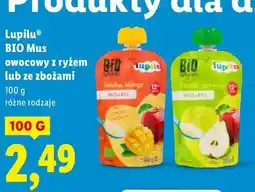 Lidl Lupilu BIO Mus owocowy z ryżem lub ze zbożami oferta