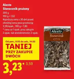 Lidl Alesto Słonecznik prażony oferta