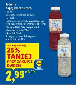 Lidl Solevita Napój z nata de coco oferta