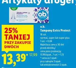 Lidl o.b. Tampony Extra Protect oferta
