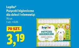 Lidl Lupilu Patyczki higieniczne dla dzieci i niemowląt 70 szt oferta