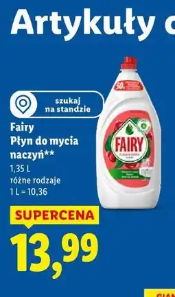 Lidl Fairy Płyn do mycia naczyń XXL oferta