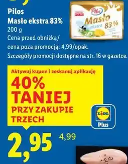 Lidl Masło Extra Pilos oferta