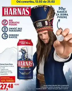 Lidl Harnaś Jasne Pełne (12 x 500 ml) oferta