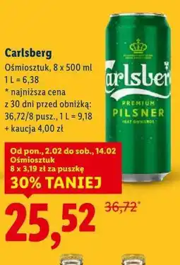 Lidl Piwo Carlsberg oferta