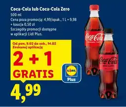 Lidl Coca-Cola lub Coca-Cola Zero oferta