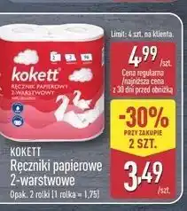ALDI Kokett Ręczniki papierowe 2-warstwowe 8 rolek oferta