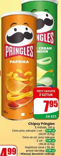 Dino Chipsy sour cream-onion Pringles oferta