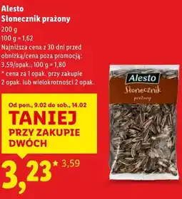 Lidl Słonecznik prażony oferta
