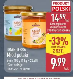 ALDI Miód Grandessa oferta