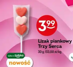 Żabka Lizak piankowy Trzy Serca oferta