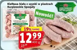 Prim Market Kiełbasa biała z szynki w plastrach Kurpiowskie Specjały oferta