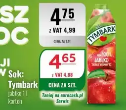 Eurocash Sok Tymbark jabłko oferta