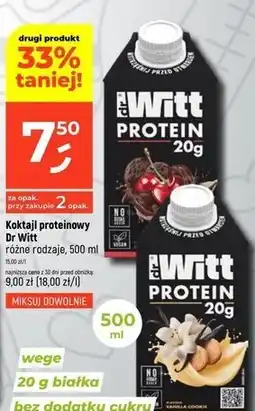 Dealz Shake proteinowy wiśnia-czekolada Dr Witt Protein oferta