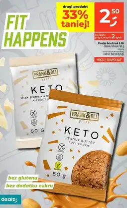 Dealz Ciasteczko keto sernik i biała czekolada Frank&Oli oferta
