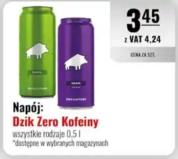 Eurocash Napój: Dzik Zero Kofeiny oferta