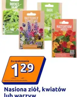 Action Nasiona ziół, kwiatów lub warzyw oferta
