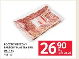 Selgros Boczek wędzony parzony plastry 85% oferta