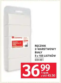 Selgros Ręcznik 2-warstwowy biały oferta
