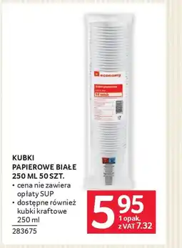 Selgros Kubki papierowe białe 250 ml oferta