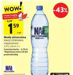 Intermarche Nałęczowianka woda mineralna oferta
