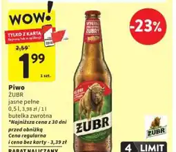 Intermarche Piwo Zubr oferta