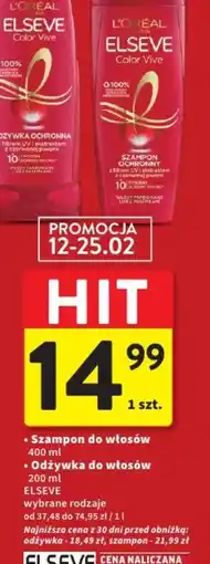Intermarche L'Oréal Elseve szampon/odżywka oferta