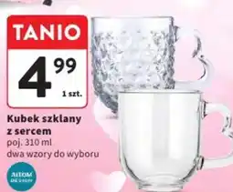 Intermarche Kubek szklany z sercem oferta