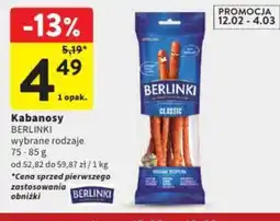 Intermarche Berlinki Kabanosy oferta