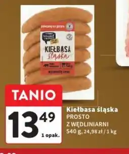 Intermarche Prosto z Wędliniarni Kiełbasa śląska oferta