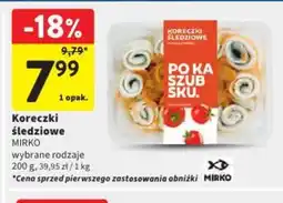 Intermarche Koreczki śledziowe Mirko oferta