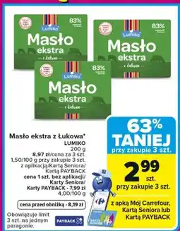 Carrefour Market Masło ekstra z Łukowa oferta