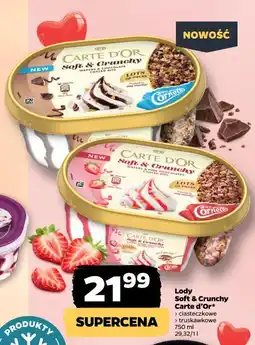 Netto Carte d'Or Soft & Crunchy Lody (ciasteczkowe lub truskawkowe) oferta