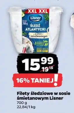 Netto Filety śledziowe w sosie śmietanowym Lisner oferta