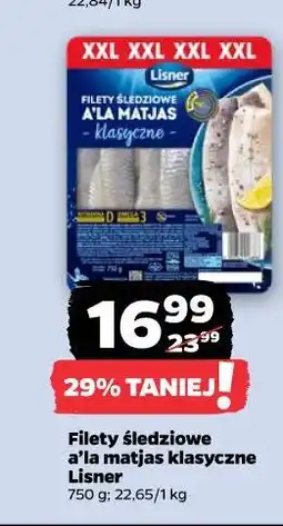 Netto Filety śledziowe a’la matjas klasyczne Lisner oferta